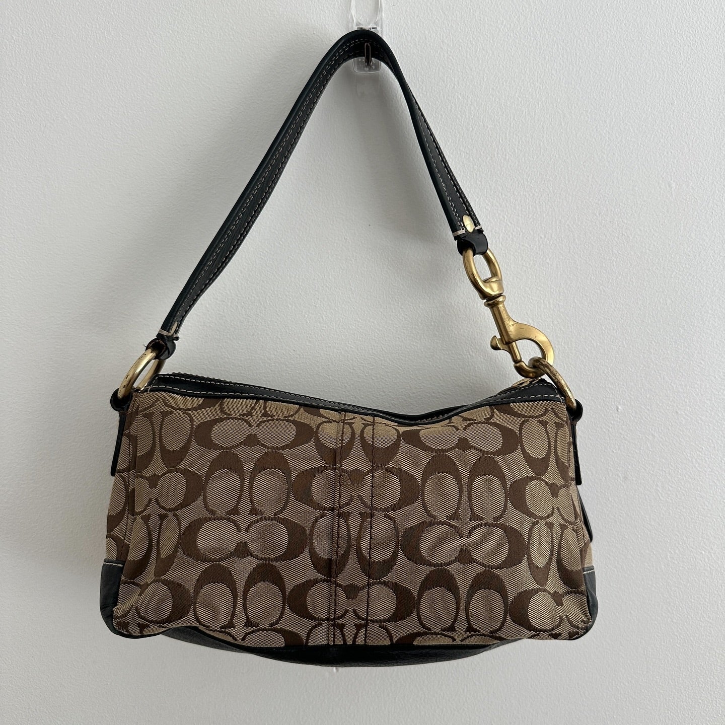 Coach legacy turnlock monogram bag