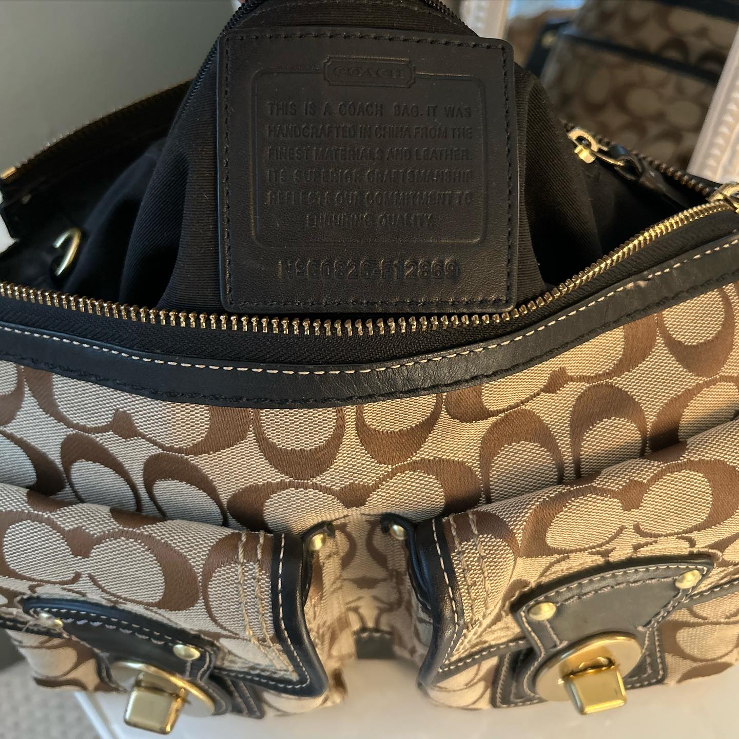 Black/Tan Bag