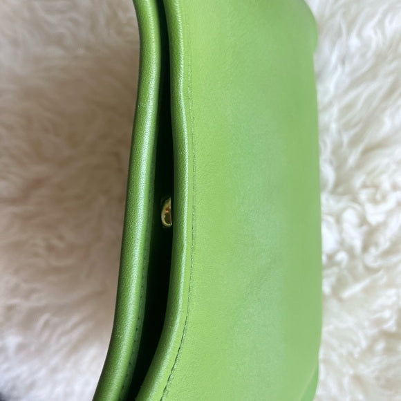 Rare Vintage Coach Ergo Bag Mini Green Leaf 9027 Satchel Hobo Shoulder Bag
