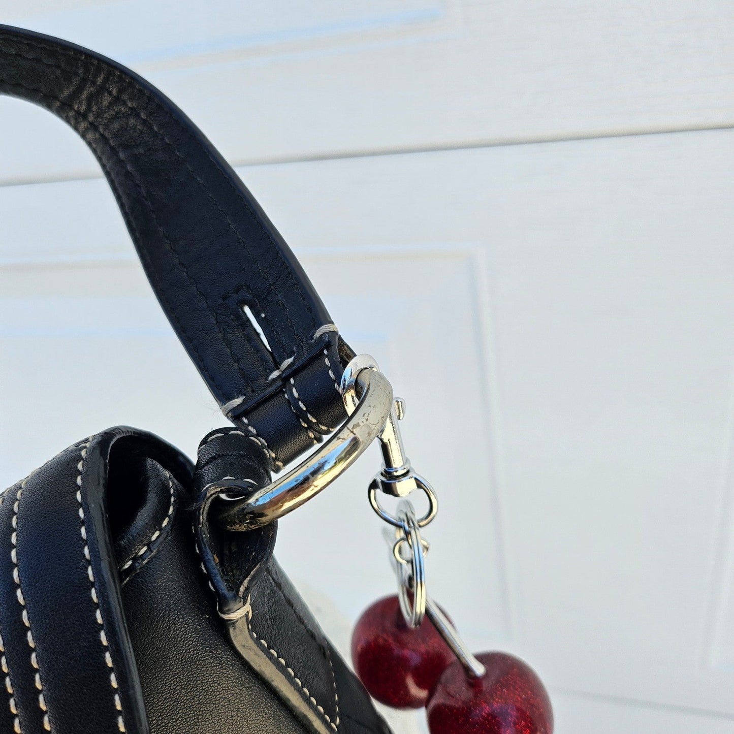Coach F10910 Soho Y2K Black Leather Shoulder Bag