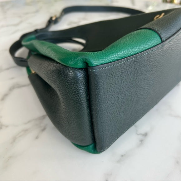 COACH Lana Shoulder Bag 23 In Colorblock Amazon Green Multi CM575 Crossbody