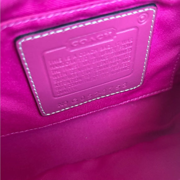 Y2K Coach Plaid Demi Buckle Mini Bag 🩷