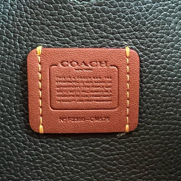 COACH Lana Shoulder Bag 23 In Colorblock Amazon Green Multi CM575 Crossbody