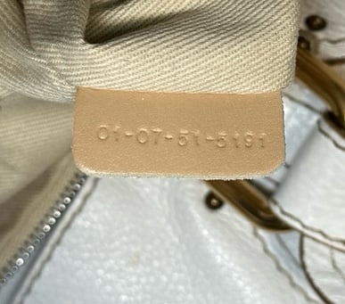 Chloe white tote