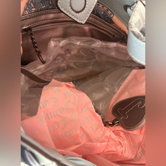 Viral Juicy Couture UK Blue Gray Daydreamer Tote Bag