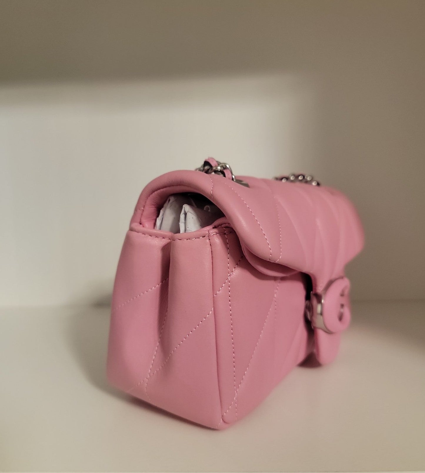 Coach quilted tabby 20 (Vivid Pink)