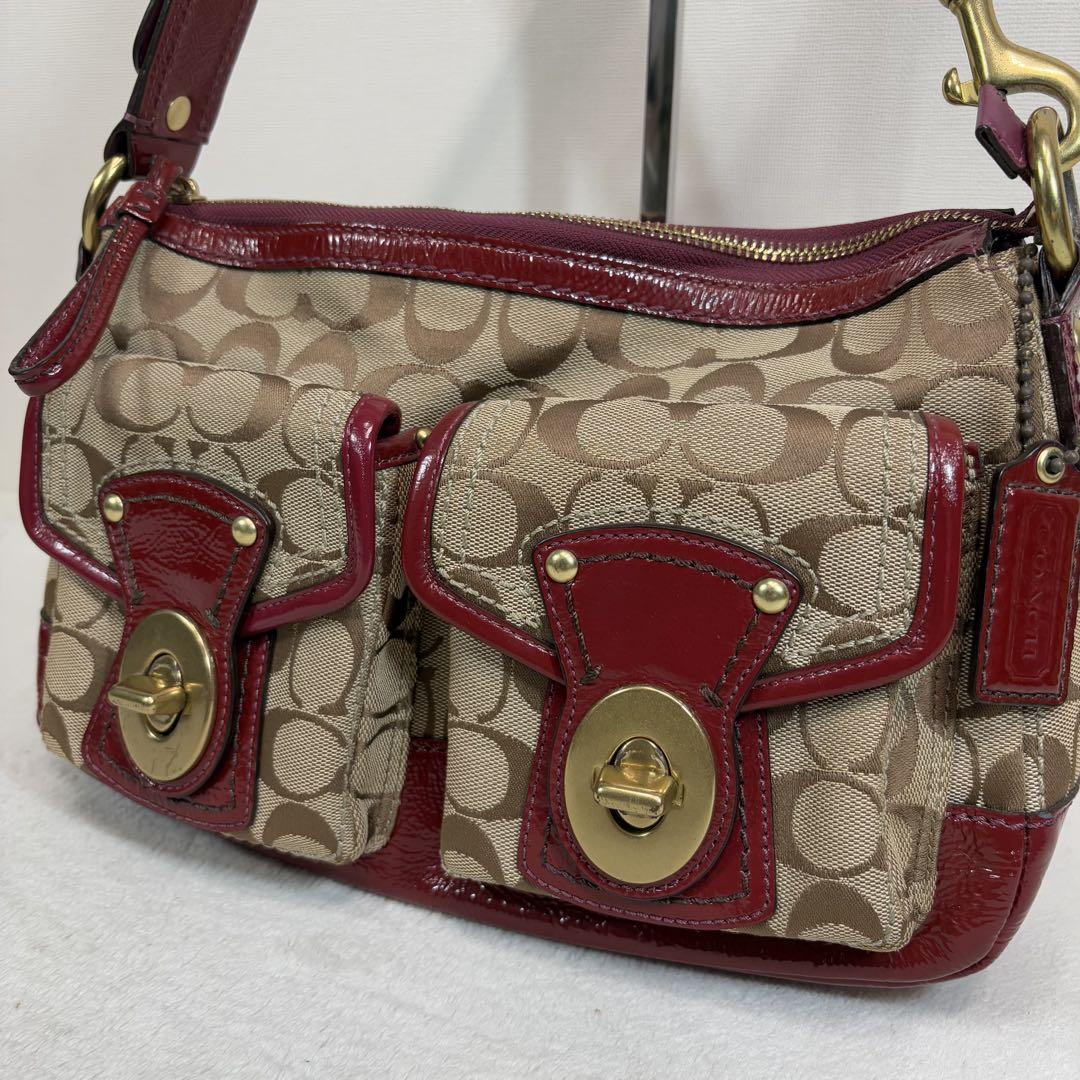 y2k Coach Legacy Turn Lock Shoulder Bag