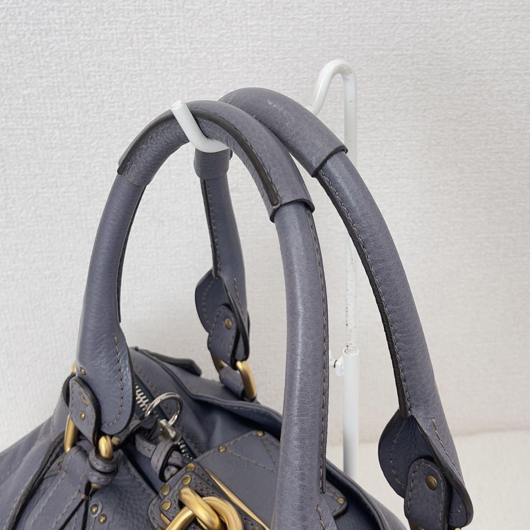 Chloe Paddington Handbag Padlock Leather Rare Color