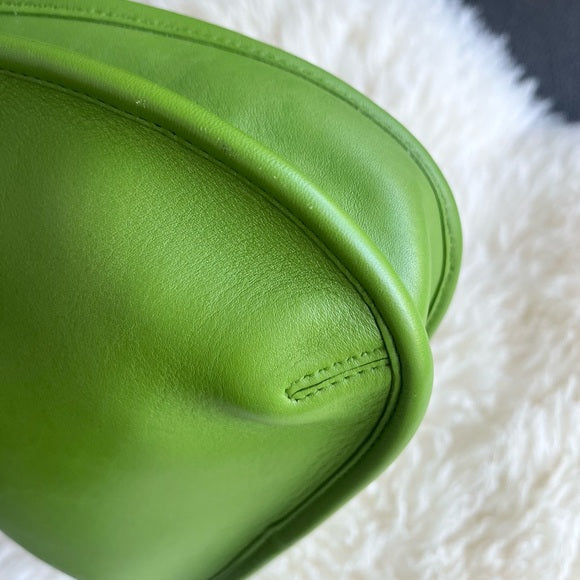 Rare Vintage Coach Ergo Bag Mini Green Leaf 9027 Satchel Hobo Shoulder Bag