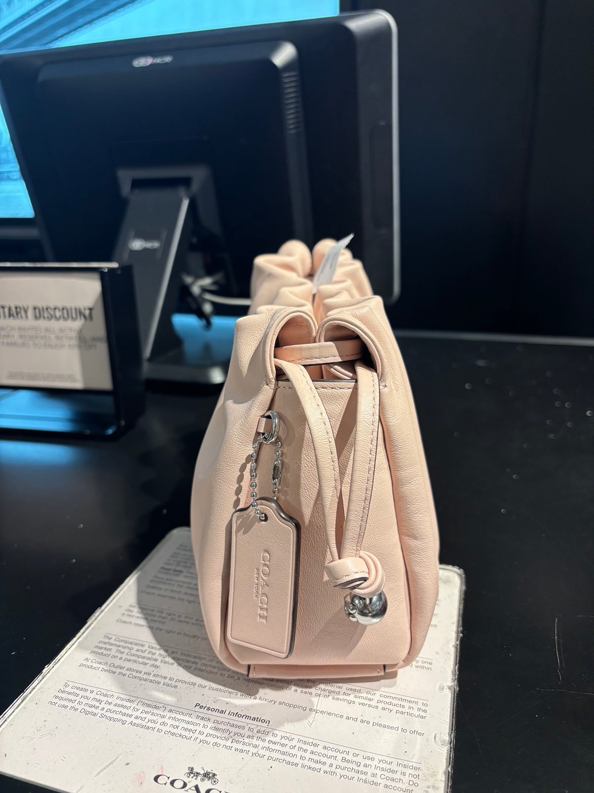 Coach Faye Shoulder Bag In blush Wear 3 Ways CV529