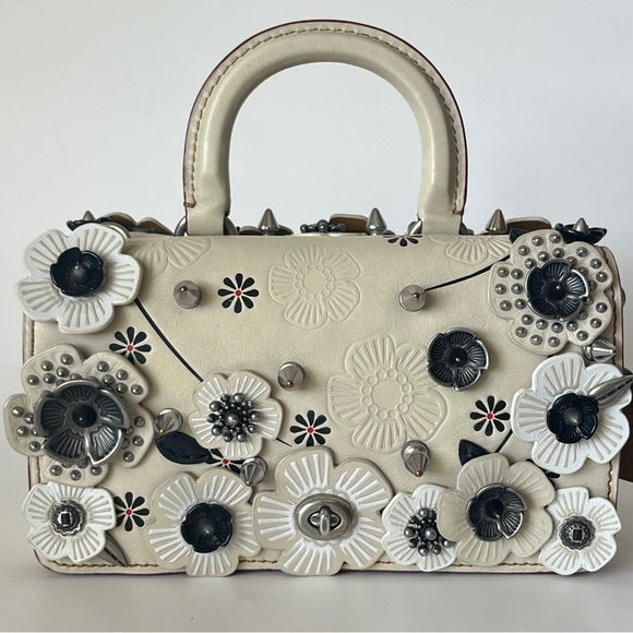 Coach Double Dinky With Chalk Wild Tea Rose 1941 Runway Collection