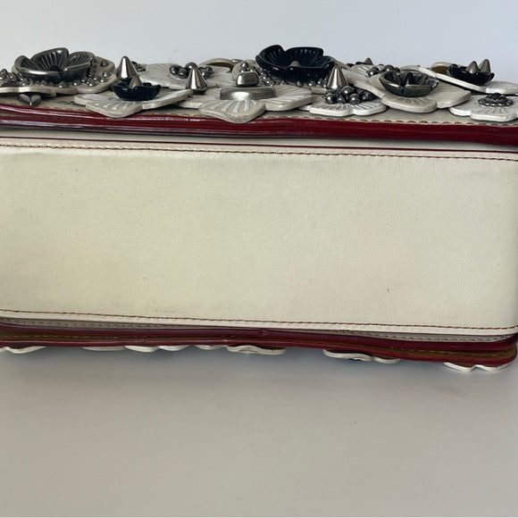 Coach Double Dinky With Chalk Wild Tea Rose 1941 Runway Collection