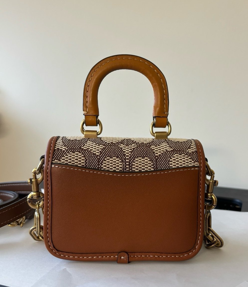 Coach Rogue Top Handle Bag 12 In Signature Textile Jacquard