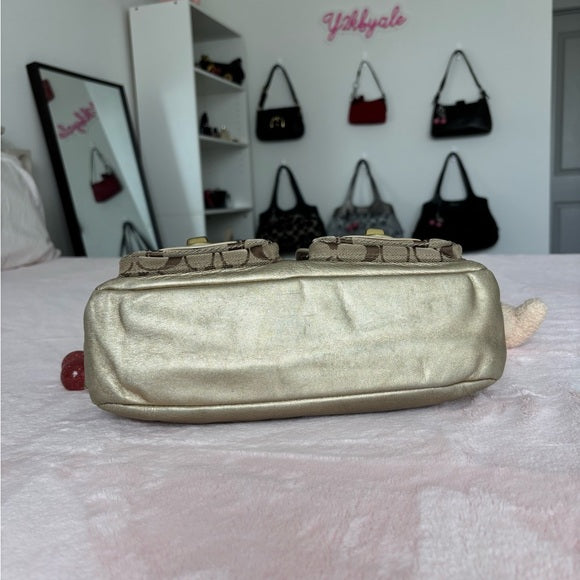 Y2K Coach Legacy Turnlock 2 Pocket Shoulder Bag 🤎