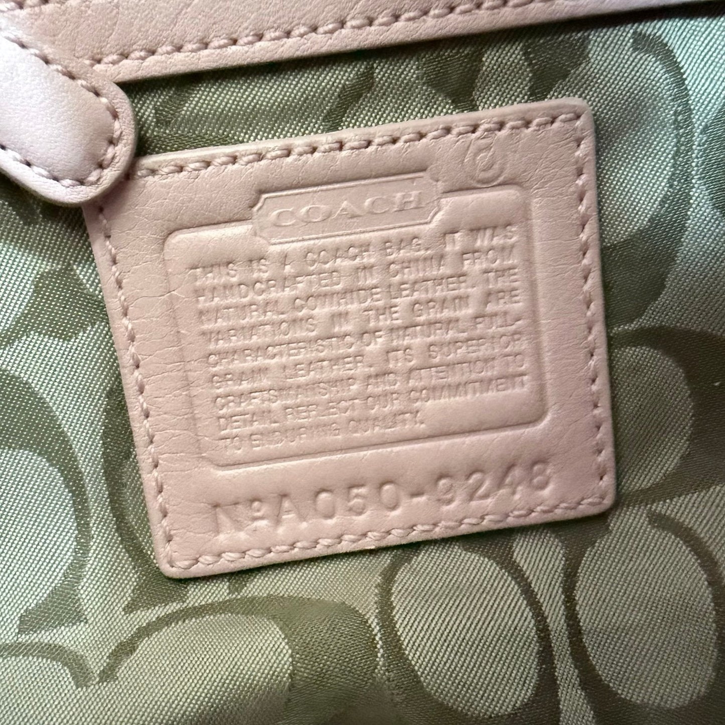 Vintage Coach soho light pink