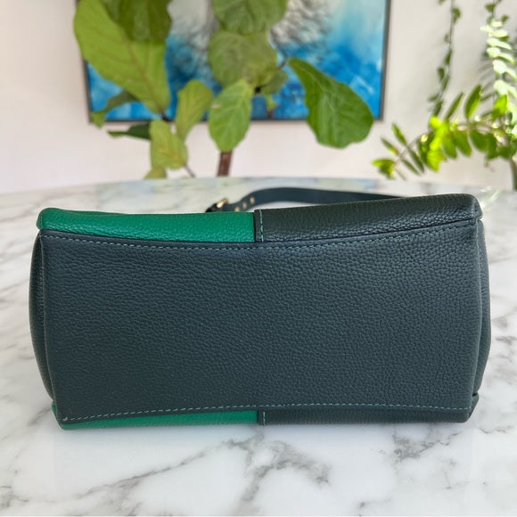 COACH Lana Shoulder Bag 23 In Colorblock Amazon Green Multi CM575 Crossbody