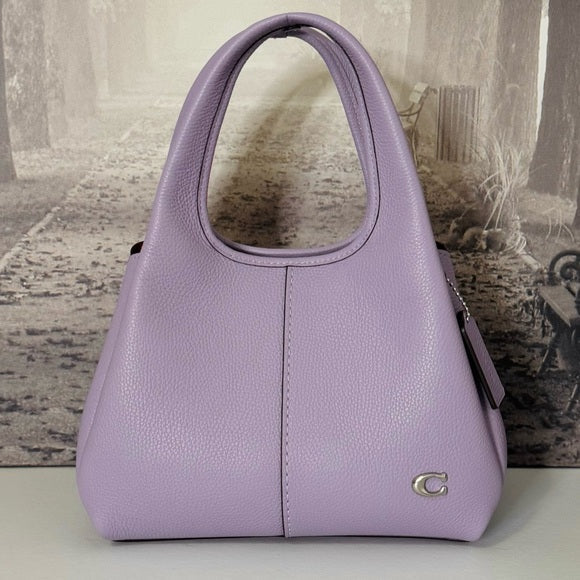 NWOT Coach Lana 23 Shoulder Bag in Soft Purple Leather CM545 HTF