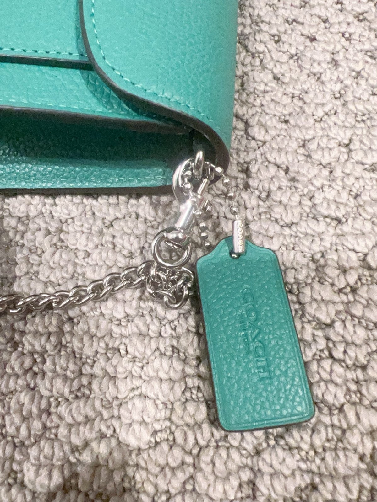 CJ350 Coach Tabby Chain Clutch NWT