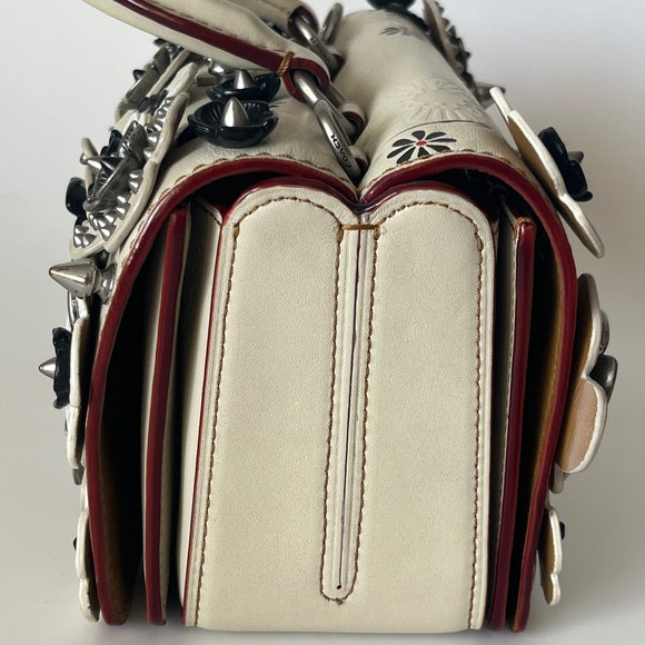 Coach Double Dinky With Chalk Wild Tea Rose 1941 Runway Collection