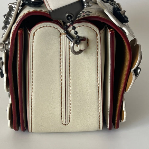 Coach Double Dinky With Chalk Wild Tea Rose 1941 Runway Collection