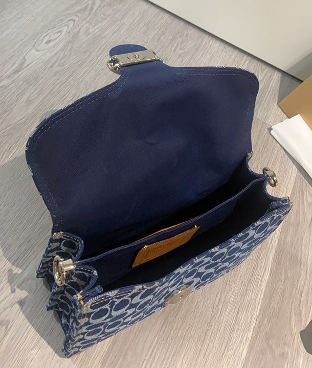 CHAIN TABBY CHAIN SHOULDER BAG IN SIGNATURE DENIM