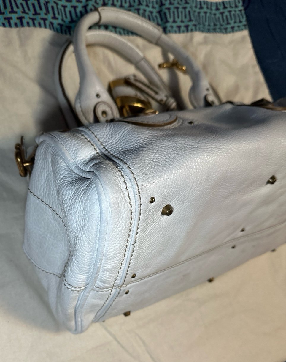 Chloe white tote