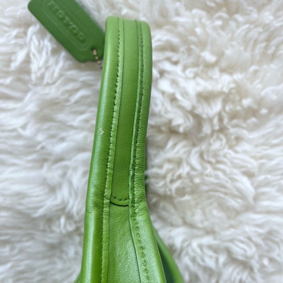 Rare Vintage Coach Ergo Bag Mini Green Leaf 9027 Satchel Hobo Shoulder Bag