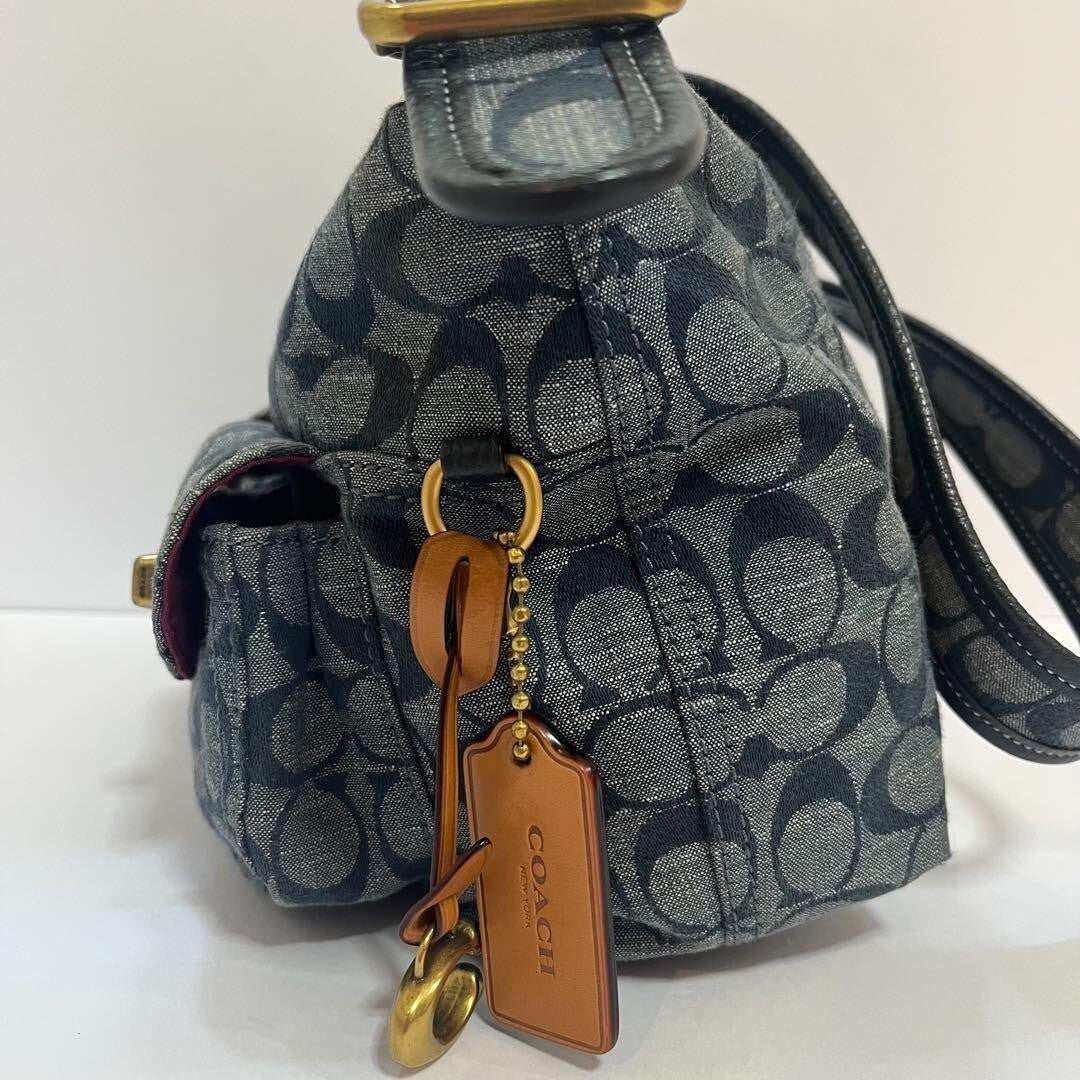 Authentic Coach hand bag Legacy Turnlock Shoulder 65th canvas rare y2k vintage