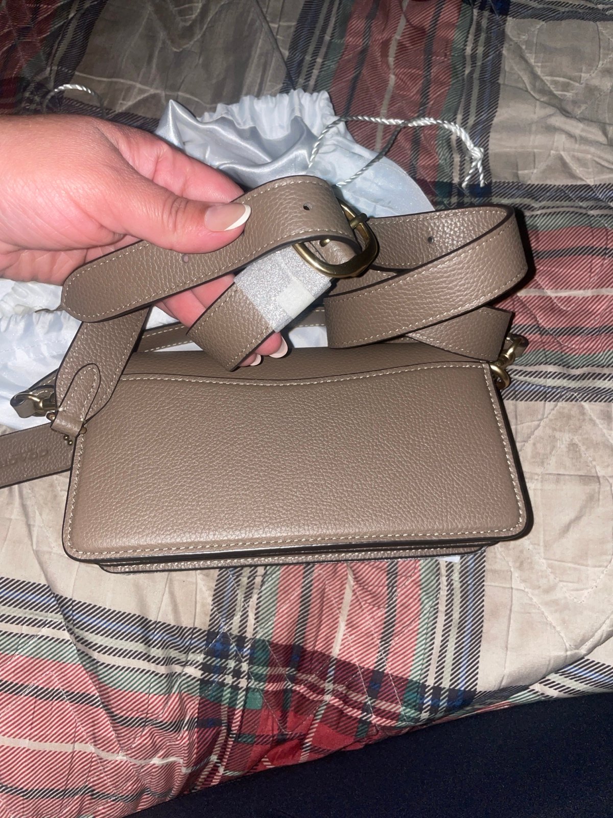 Coach tabby 20 dark stone