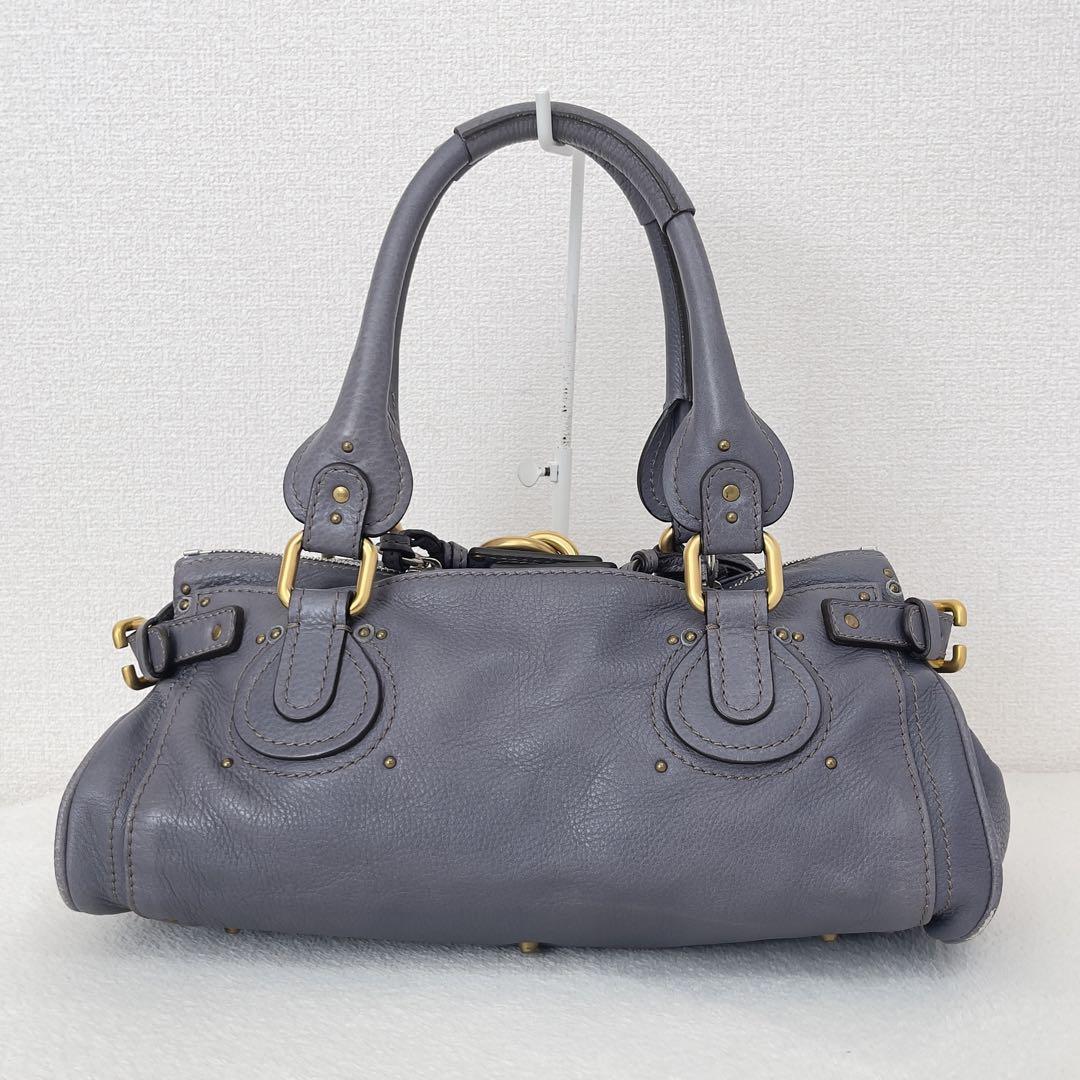Chloe Paddington Handbag Padlock Leather Rare Color