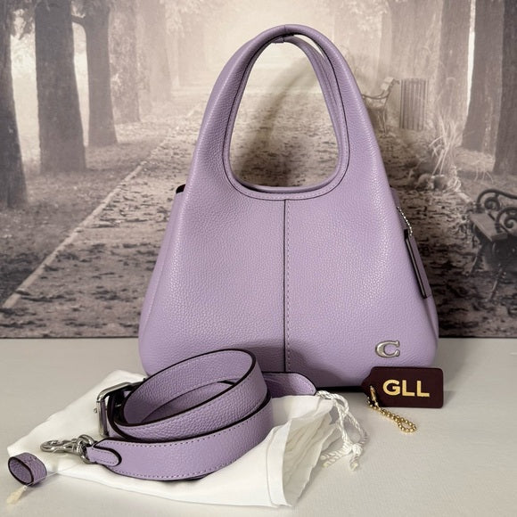 NWOT Coach Lana 23 Shoulder Bag in Soft Purple Leather CM545 HTF