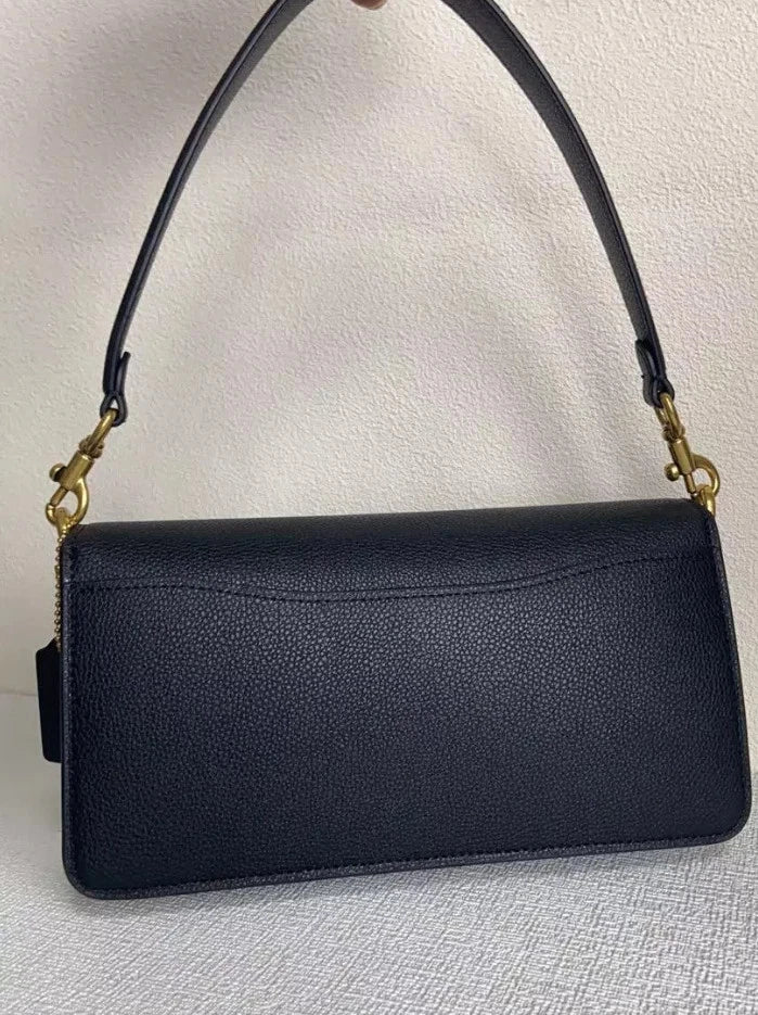 Coach 73995 Tabby 26 2Way Crossbody Shoulder Bag Black Leather Outlet