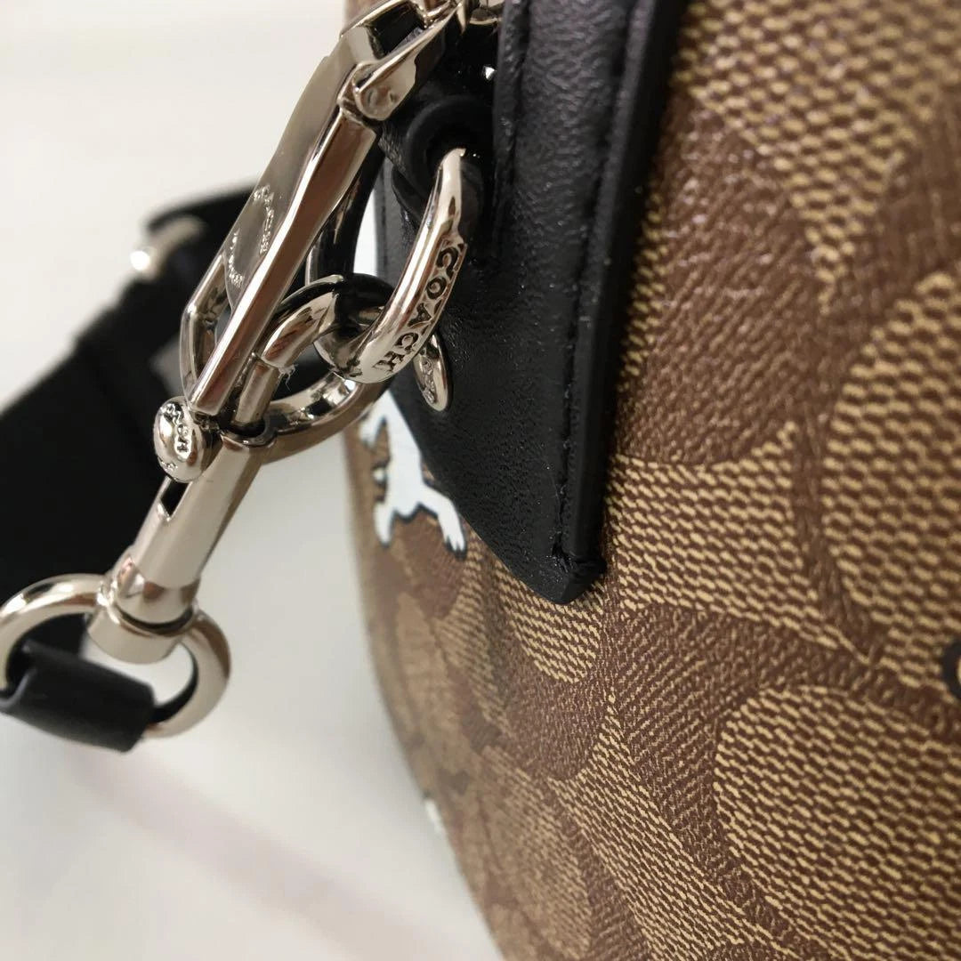 Coach x Peanuts Snoopy Rowan Satchel Bag Hand Boston Tote C4118 Limited JPN
