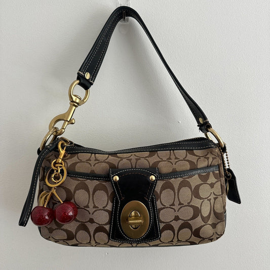 Coach legacy turnlock monogram bag
