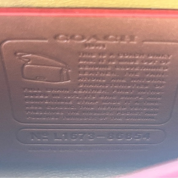 Coach Double Dinky With Chalk Wild Tea Rose 1941 Runway Collection