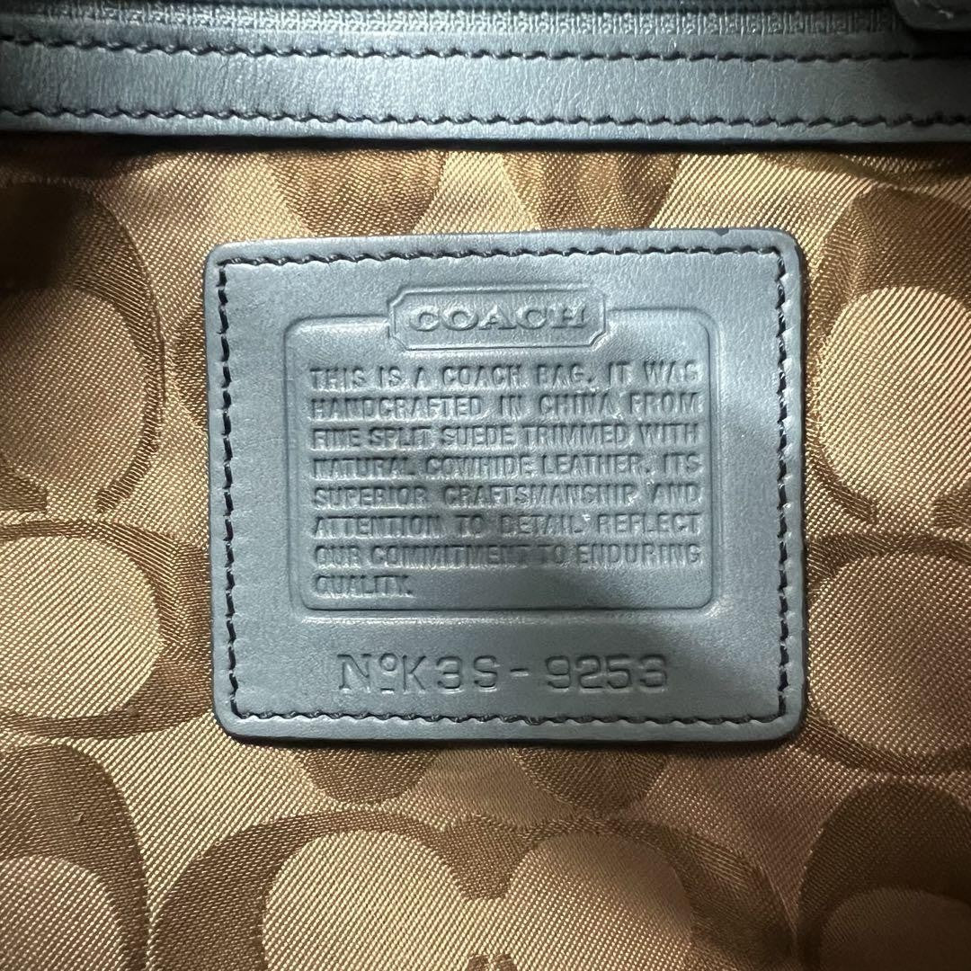 Coach Vintage  Soho Shoulder Bag Suede Leather Jean blue 9253 Used Women