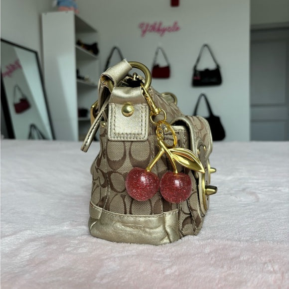 Y2K Coach Legacy Turnlock 2 Pocket Shoulder Bag 🤎