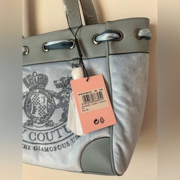 Viral Juicy Couture UK Blue Gray Daydreamer Tote Bag