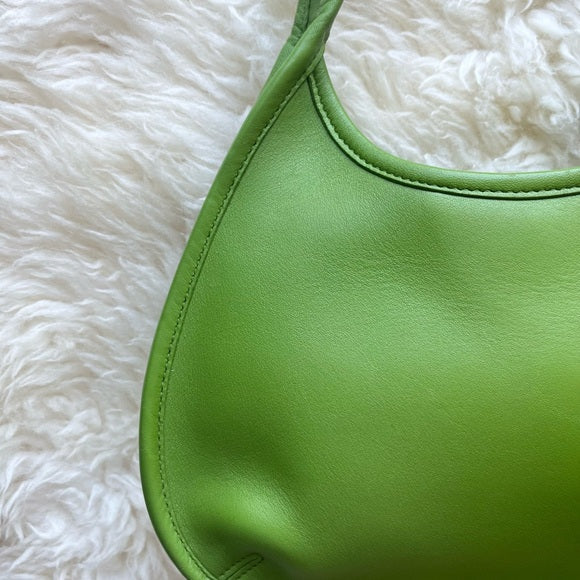 Rare Vintage Coach Ergo Bag Mini Green Leaf 9027 Satchel Hobo Shoulder Bag