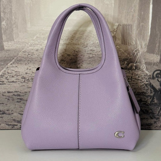 NWOT Coach Lana 23 Shoulder Bag in Soft Purple Leather CM545 HTF