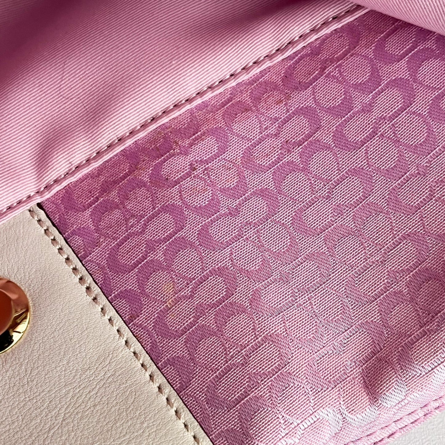 Vintage Coach Soho Hobo Shoulder Bag 1456 Pink Leather Jacquard Signature Y2K