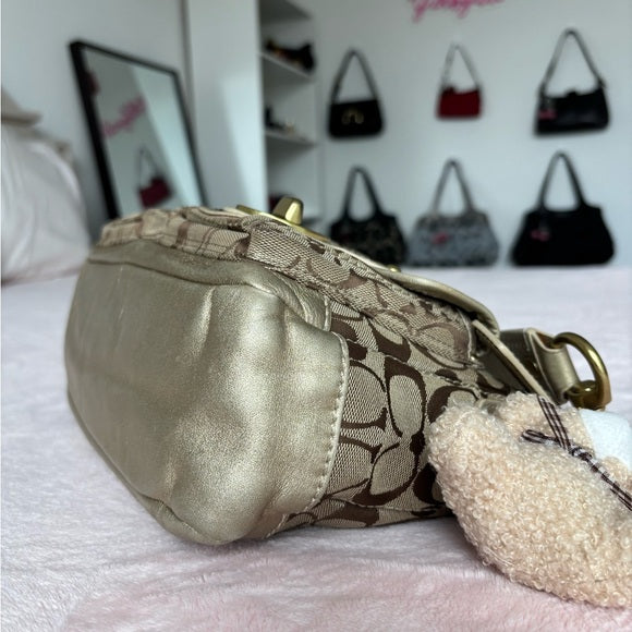 Y2K Coach Legacy Turnlock 2 Pocket Shoulder Bag 🤎