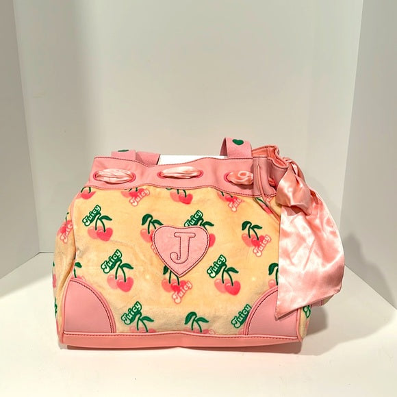 Rare Vintage Juicy Couture "Heart Cherries" Lady's Handbag