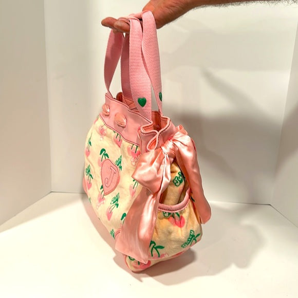 Rare Vintage Juicy Couture "Heart Cherries" Lady's Handbag