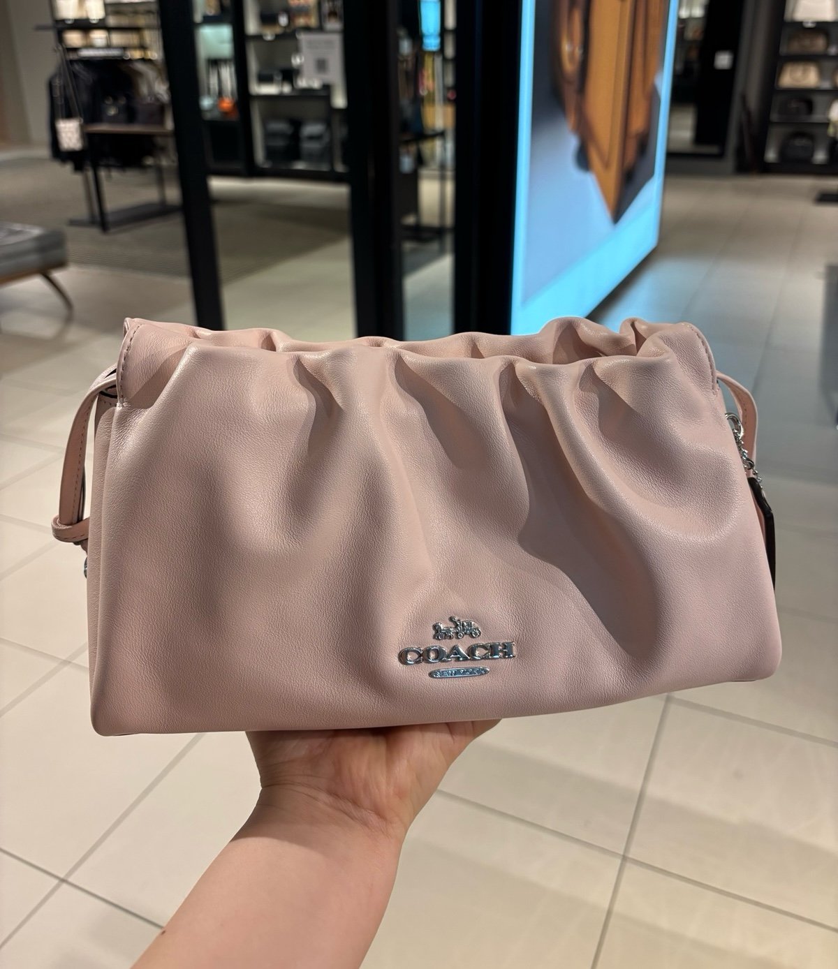 Coach Faye Shoulder Bag  In blush Wear 3 Ways CV529