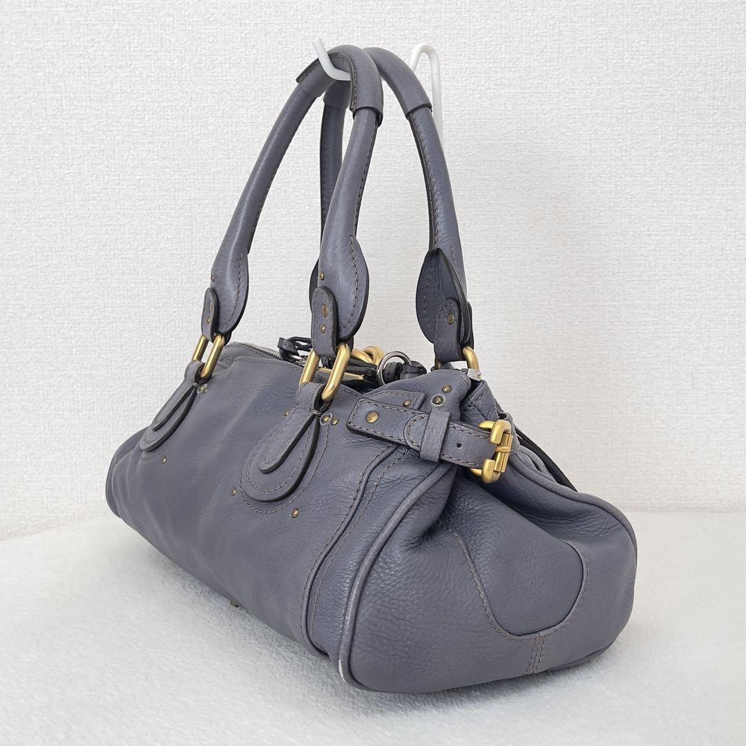 Chloe Paddington Handbag Padlock Leather Rare Color