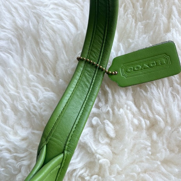 Rare Vintage Coach Ergo Bag Mini Green Leaf 9027 Satchel Hobo Shoulder Bag