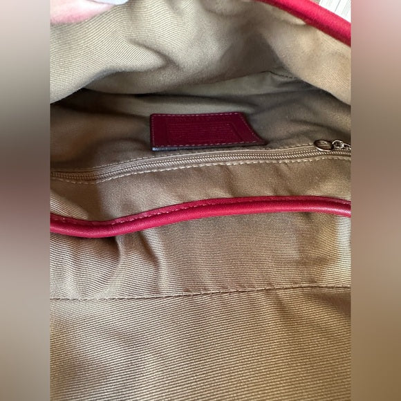 Coach | NWT rare vintage red leather Soho small flap shoulder bag