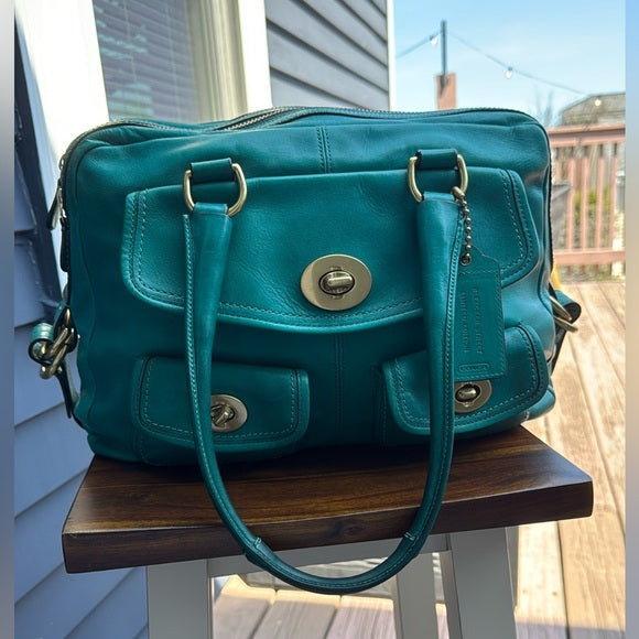 Coach Bleecker street limited edition Peyton legacy bag -rare