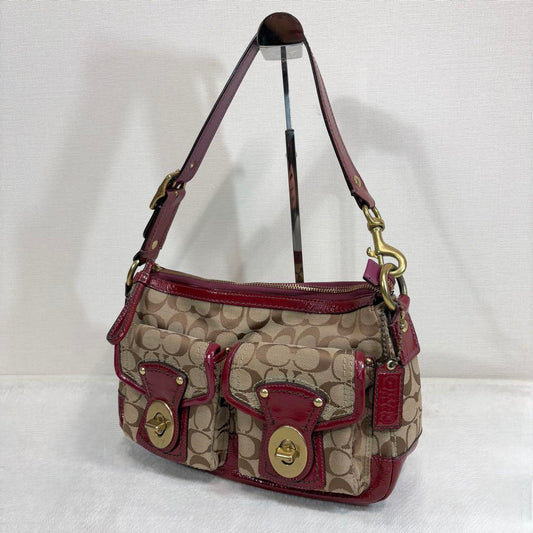y2k Coach Legacy Turn Lock Shoulder Bag